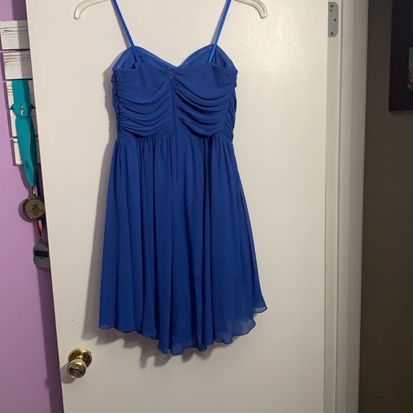 Strapless royal blue size 7 hoco dress - Picture 3 of 4